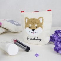 Shiba Makeup Canvas Bag | LotusTing