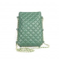 Jodi Quilted Green Phone Bag | Modern Heritage